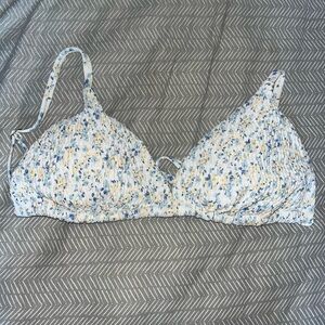 Hollister Floral Print Bikini Top